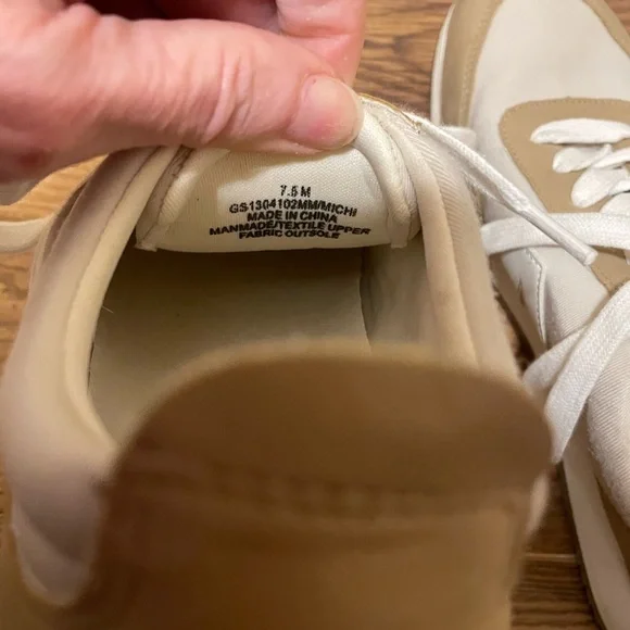 MIA Rafa Beige and White Sneakers - Picture 5 of 5